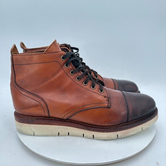 Allen Edmonds Park City Men Size 10D Brown Leather Vibram Sole Waterproof Boot - Picture 4 of 11